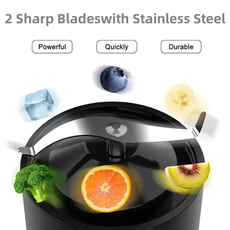 500ml Wireless Portable Juicer,USB Rechargeable Intelligent Juice Cup,Small Kitchen Blenders,Camping Mixer Ice Crusher,Healthy from PriceLows™