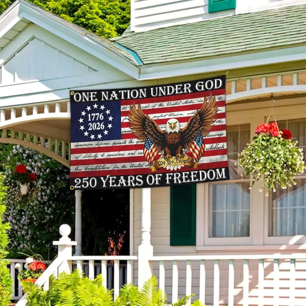 Patriotic Yard Flag | Outdoor Flag | 250th Anniversary | 3x5 Ft