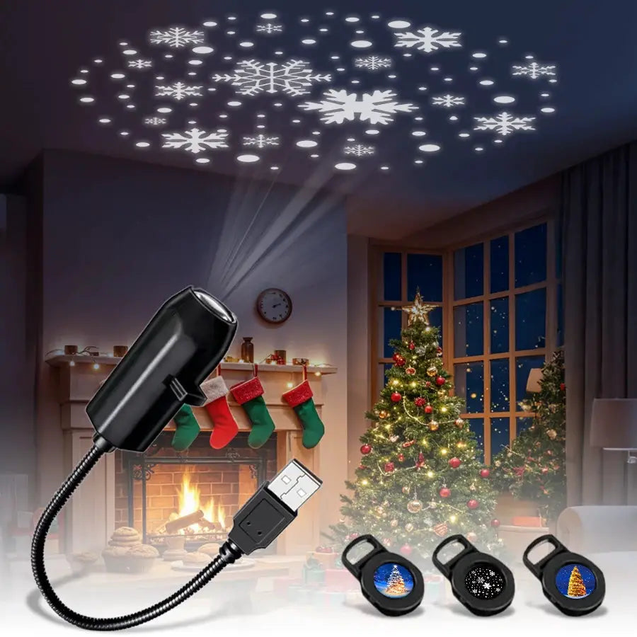 USB Planetary Projector | 5V Direct Connect | LED Bulb | Holiday Decor