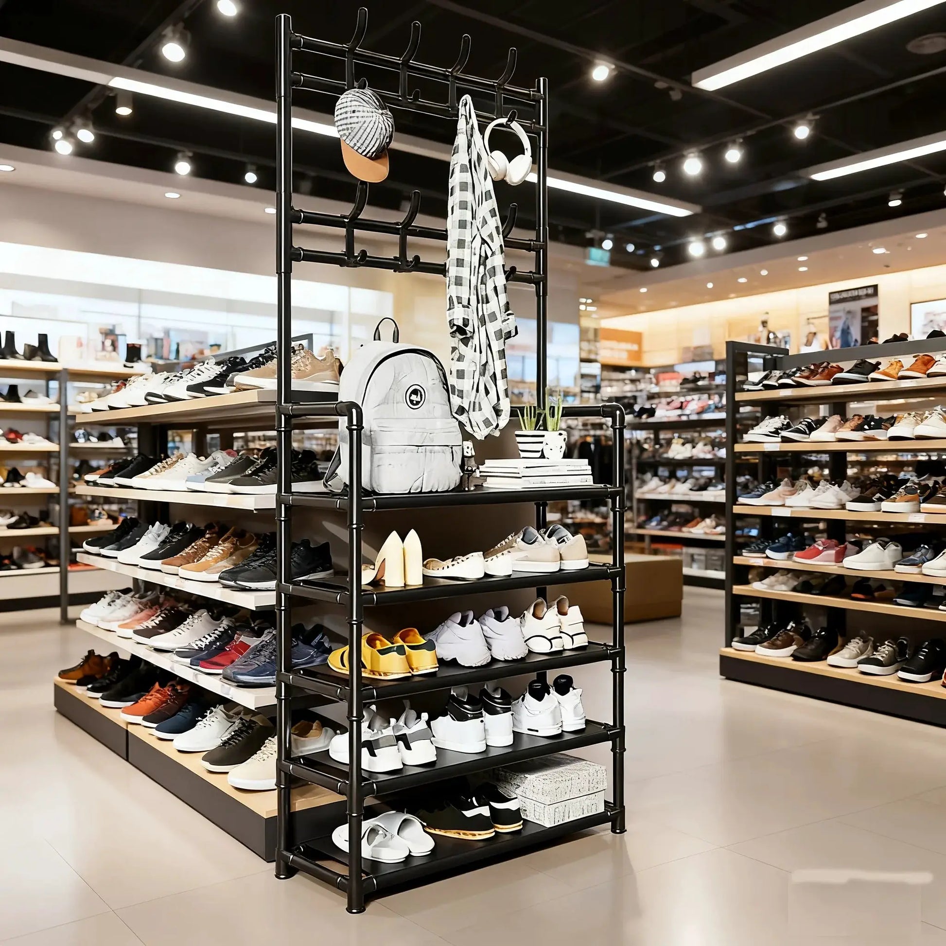 Large Capacity Entryway Shoe Rack - Multi-Tier Organizer for Shoes, Boots & Bags, Space Saving Entry Hall Storage Shelf from PriceLows™