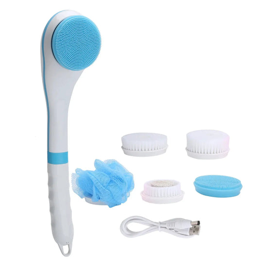 Electric Bath Brush | 5 Brush Heads | 6 Speed Settings