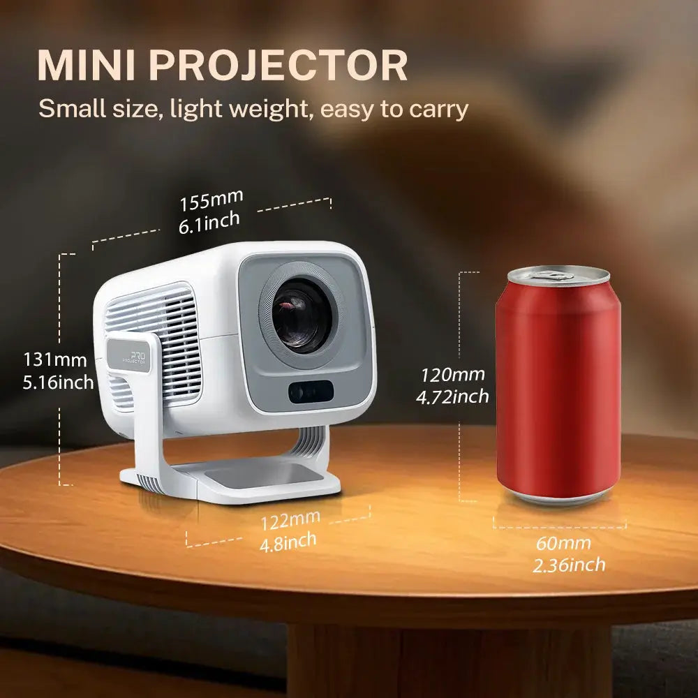 Auto Focus Portable Projector | Native 1080P | 4K Support | Android 14