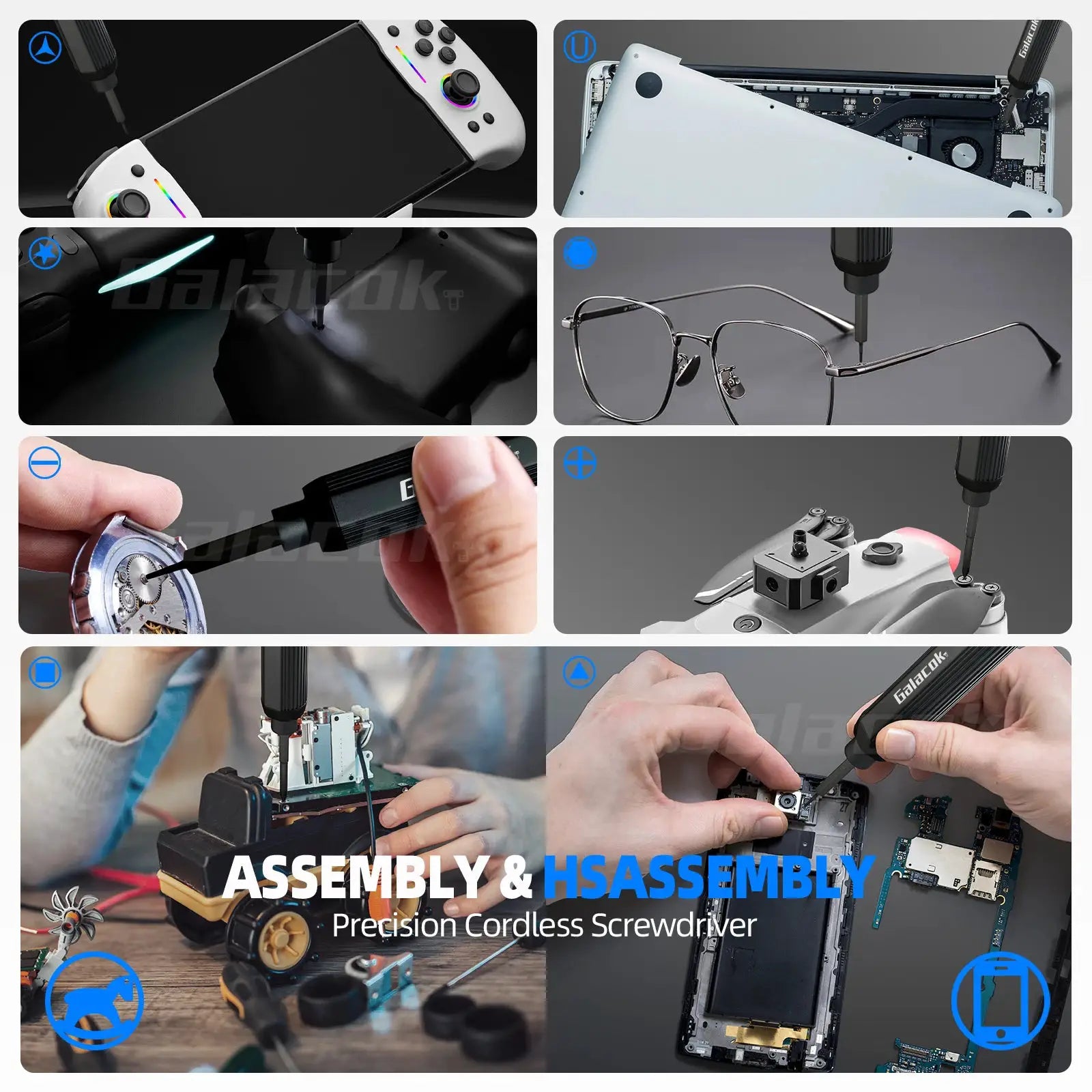 68 in 1 Mini Electric Precision Screwdriver Set – Cordless Repair Tool Kit with Magnetic S2 Steel Bits, 200RPM Motor, LED Light, from PriceLows™