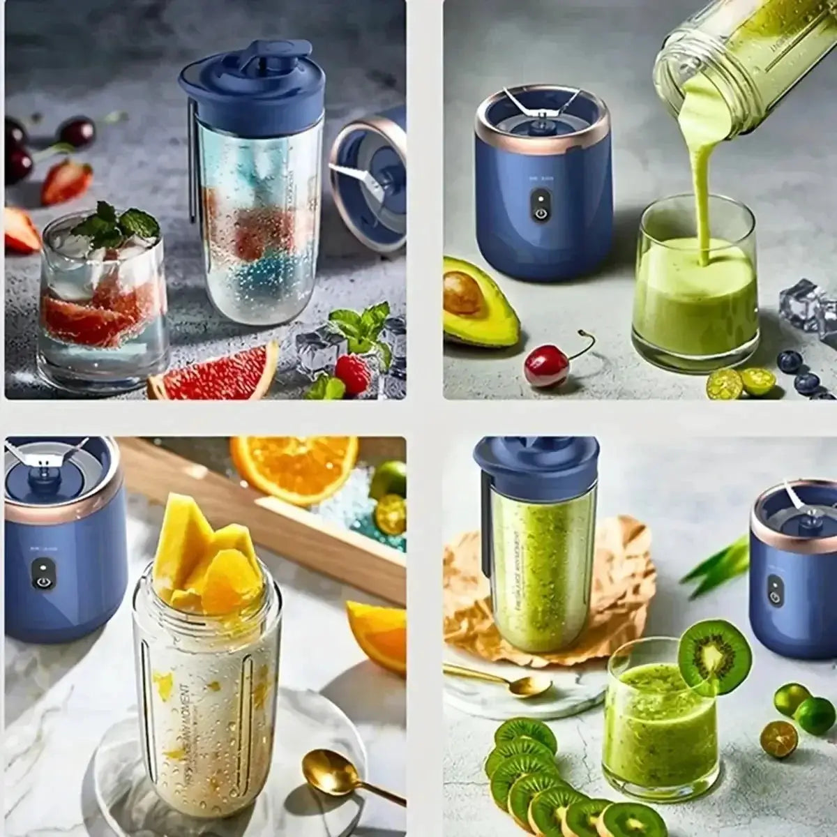 6 Color 400ml Portable USB Blender Electric Travel Juicer Cup For Smoothie Milkshake Kitchen Mini Mixer Tool from PriceLows™