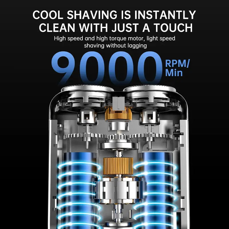 Electric Shaver | Digital Display | Stainless Steel Blades | R18 Mini