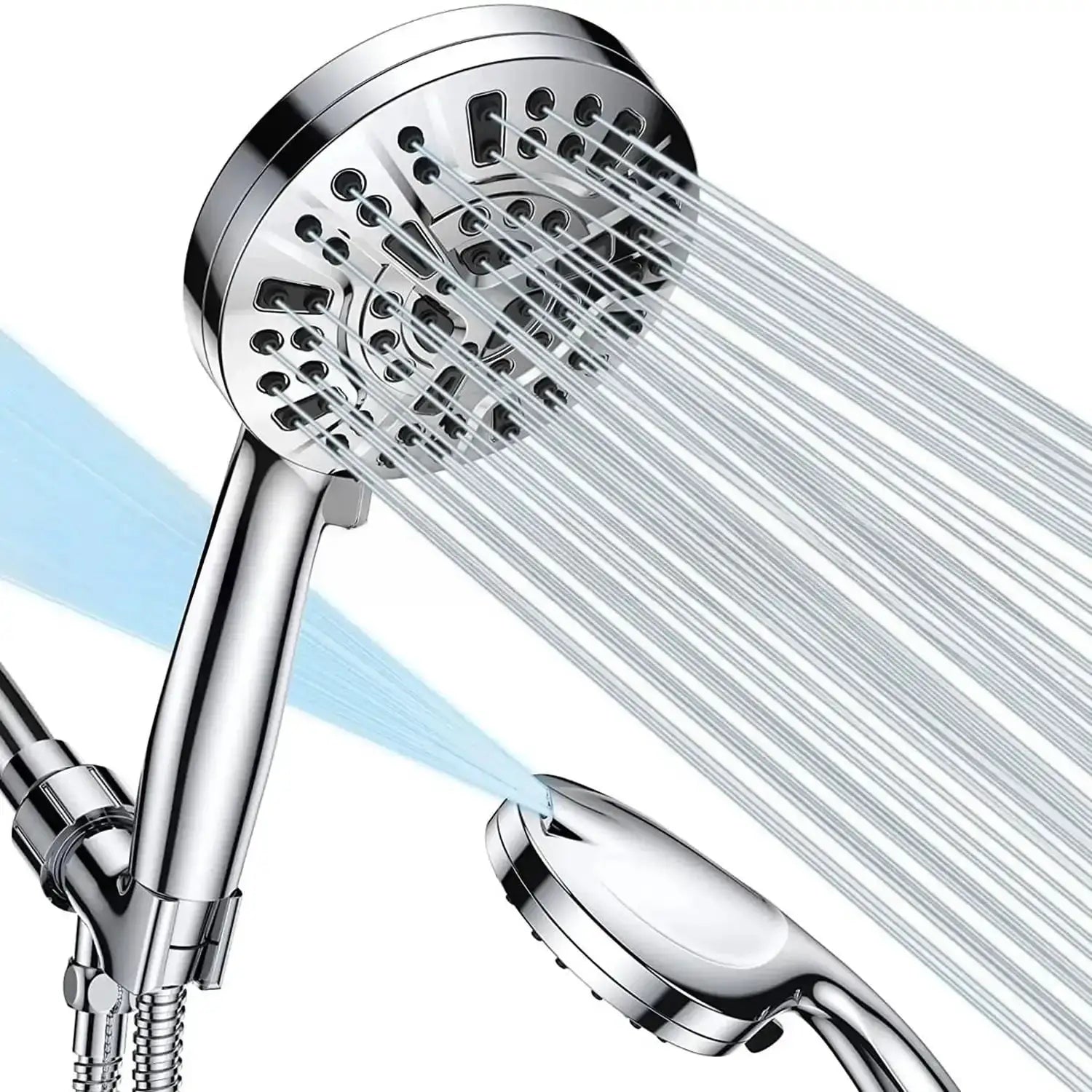 Shower Head with Handheld, High Pressure 10 Modes with 59" Stainless Steel Hose Adjustable Holder from PriceLows™