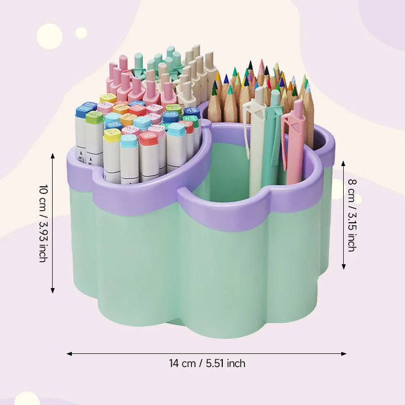 Desktop Storage Box | 4 Compartments | Polished Finish | Height Under 27 In