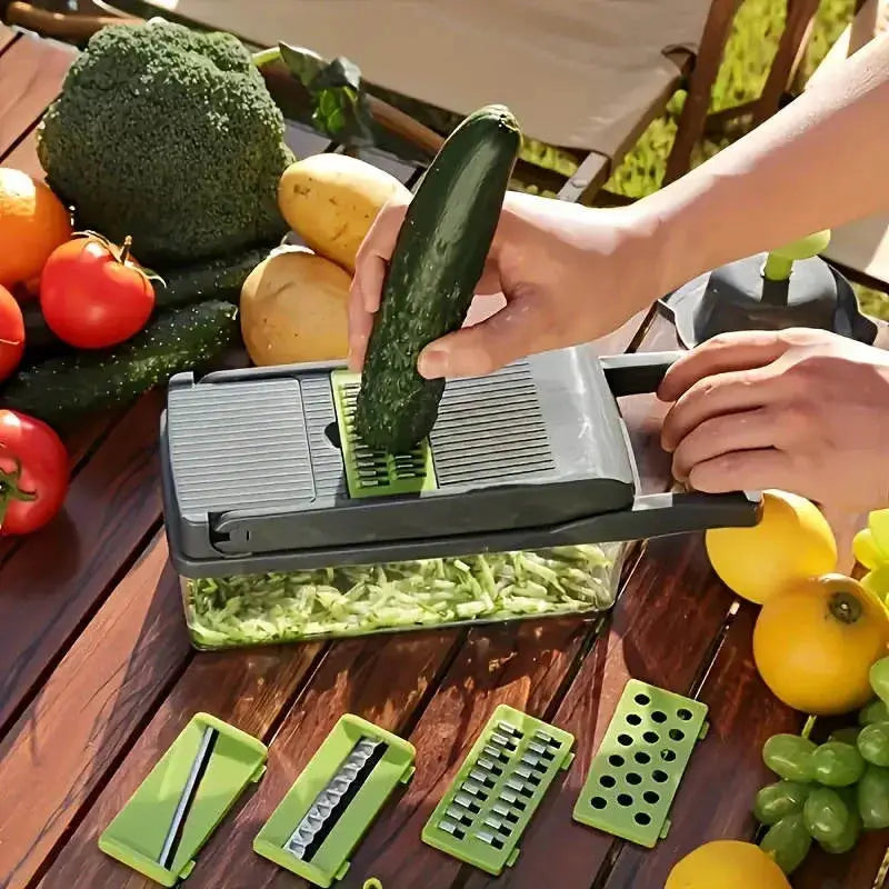 Multifunctional Grater | Stainless Steel Blades | 14 Piece Kitchen Set