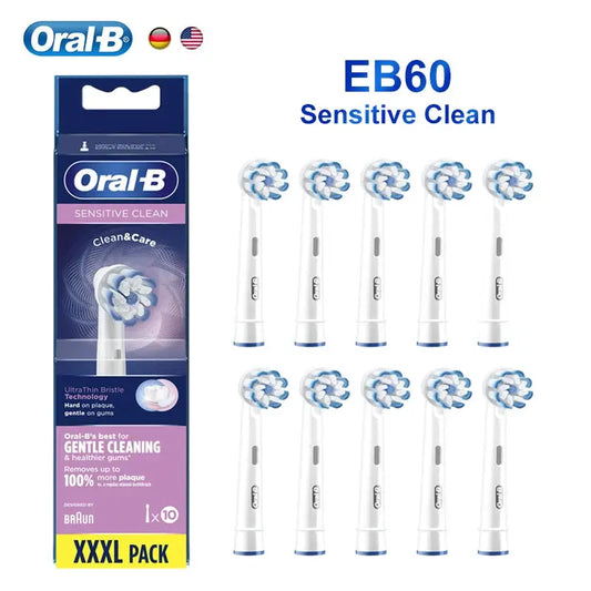 Oral-B EB60 Sensi Ultrathin Replacement Electric Toothbrush Heads Clean and Care Sensitive Original Refill Tooth Brush for Adult from PriceLows™