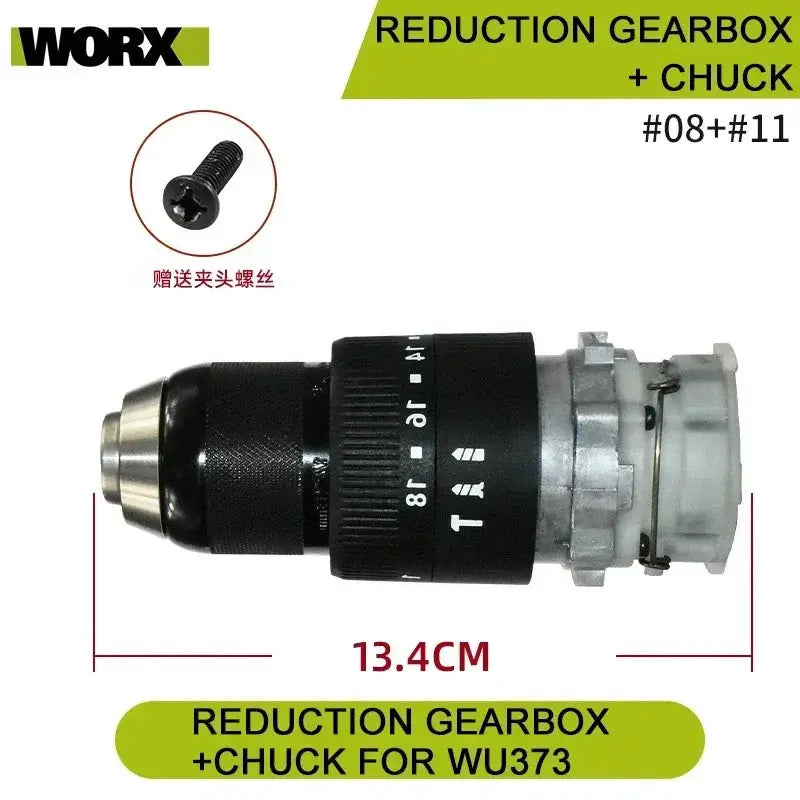 Orginal new Switch Driver motor reducer casing toothed wheel shell chuck parts for WORX WU373 Electric screwdriver from PriceLows™