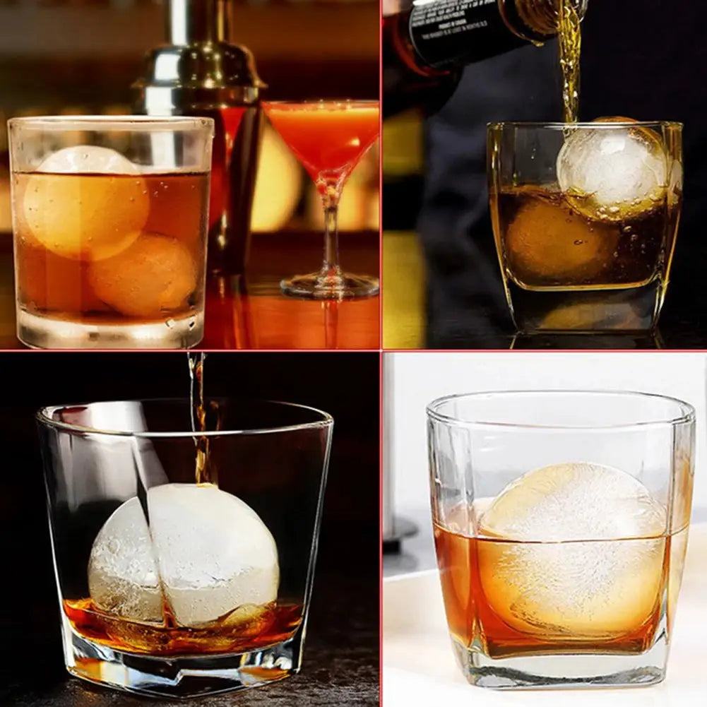 5-1Pcs 5CM Round Ball Ice Cube Mold DIY Ice Cream Maker Plastic Ice Mould Whiskey Ice Tray Bar Tool Kitchen Gadget Accessories from PriceLows™