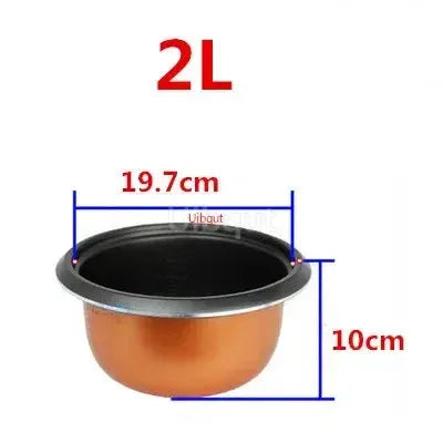 Rice Cooker Inner Pot | 304 Stainless Steel | Nonstick | Universal Fit