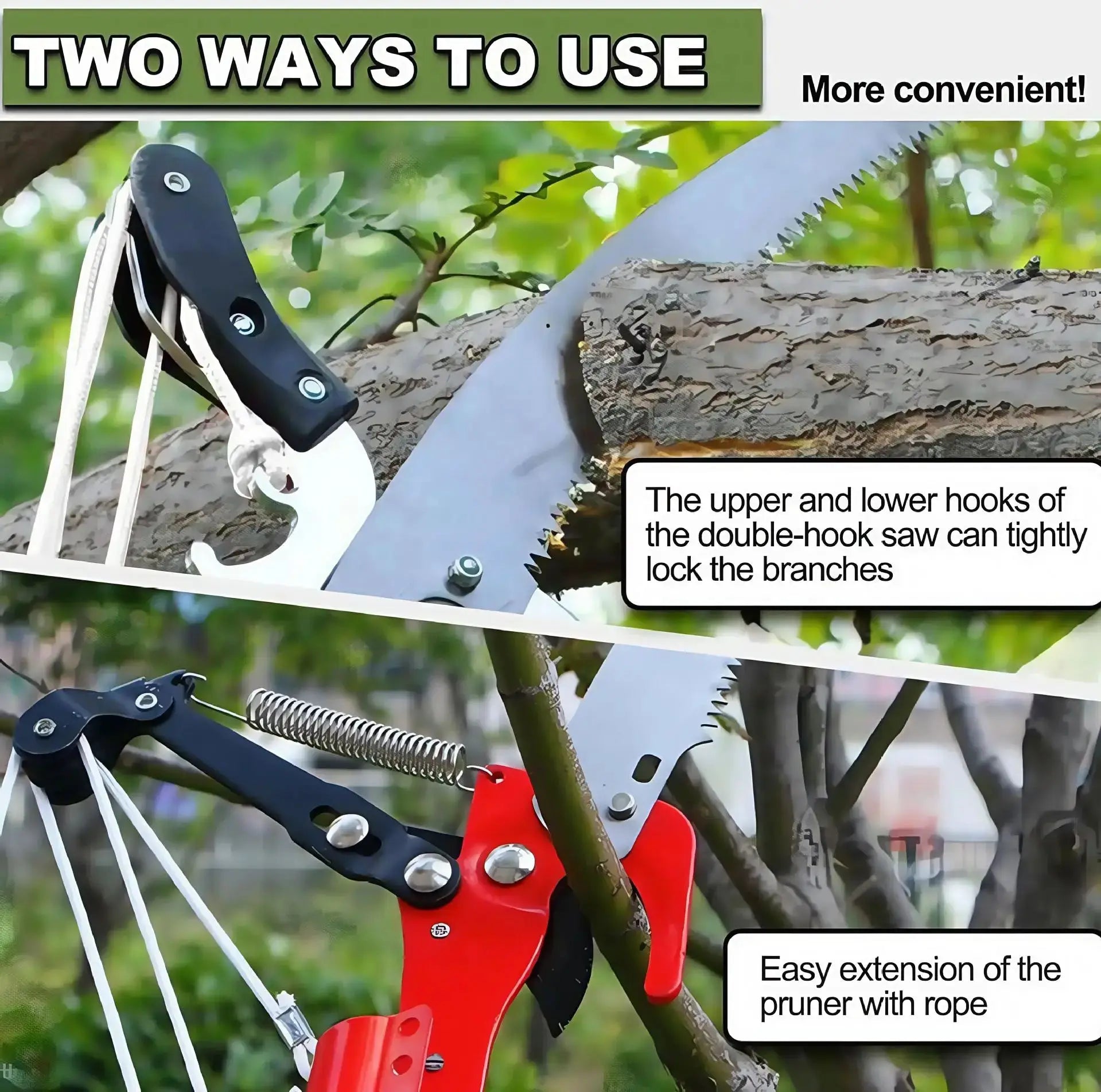 Extendable Tree Pruner Saw High-Altitude Branches Trimmer Pruning Shears Harvester Clipper for Plant Twig Vine for Plant Garden from PriceLows™