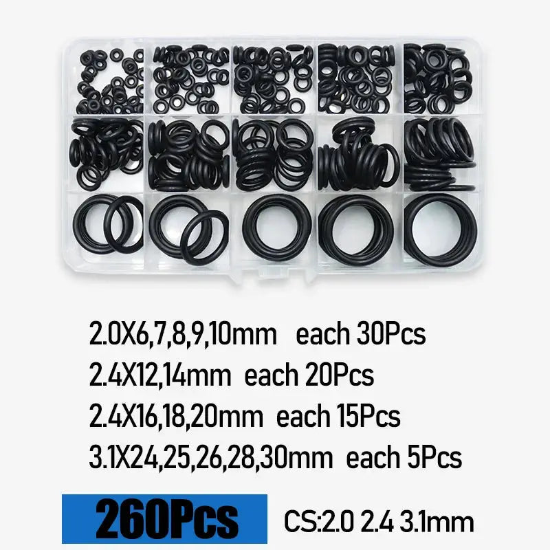 O Ring CS 1.0 1.5 to 4.0mm Sealing Washer Nitrile Rubber O-ring Faucet Plumbing Gaskets Oil Resistant High Temperature Oring Kit from PriceLows™