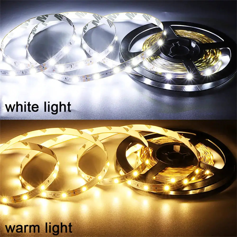 DC 5V USB LED Strips 2835 Flexible Tape Ribbon for Home Room Decor 1- 5m White Warm LED Strip Lights TV Backlight from PriceLows™