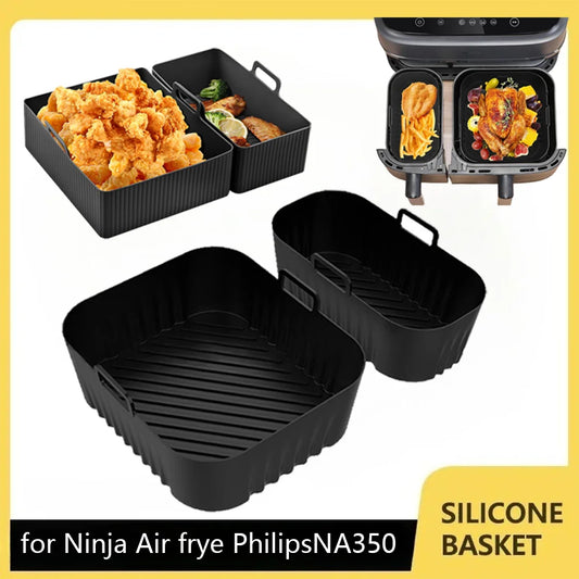 Air Fryer Liner | Ninja NA350 Compatible Silicone Molds | Reusable 2 Pcs
