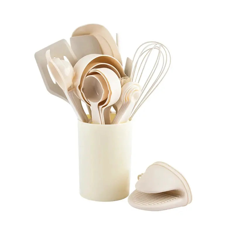 Integrated Silicone Kitchenware Baking 21 Piece Set High Temperature Resistant Non-stick Pan Spatula Oil Brush Egg Beater Frying from PriceLows™