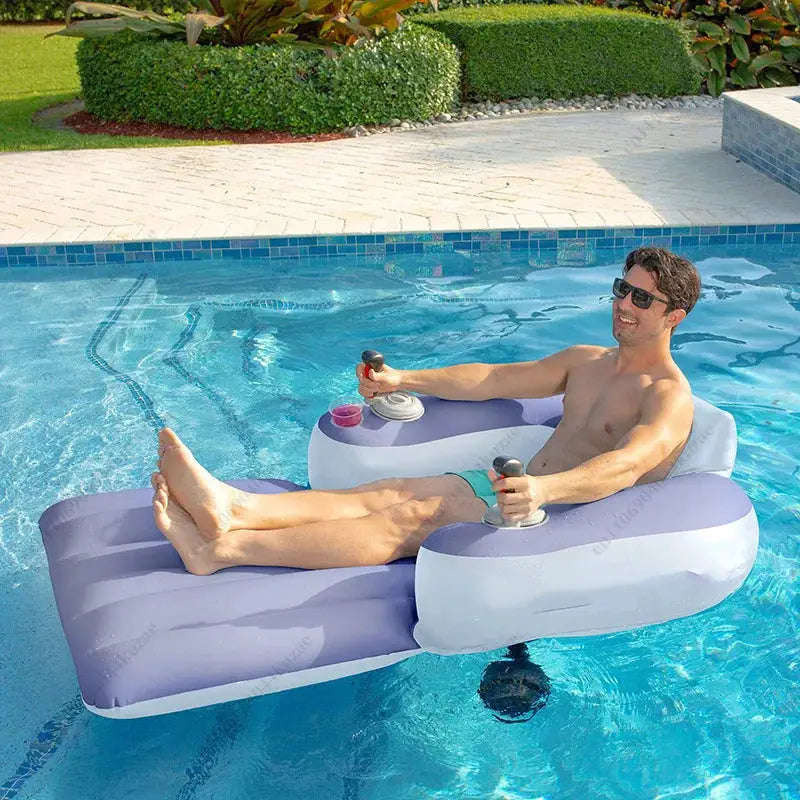 Electric Inflatable Water Seat, Floating Lounge Chair with Thruster for Adult Swimming & Water Sports from PriceLows™