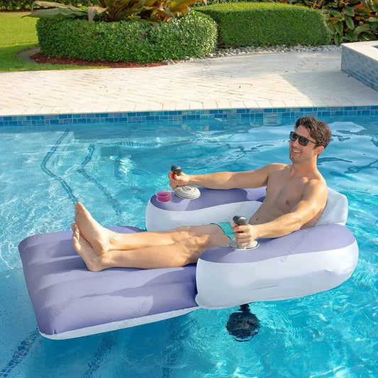 Electric Inflatable Water Seat, Floating Lounge Chair with Thruster for Adult Swimming & Water Sports from PriceLows™