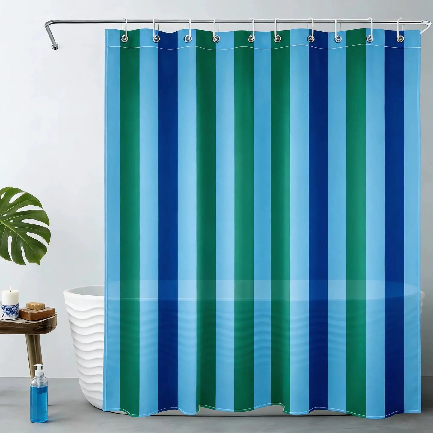 Pink and Orange Shower Curtain Abstract Bohemian Fabric Shower Curtain with 12 Hooks Waterproof Bathroom Decoration from PriceLows™
