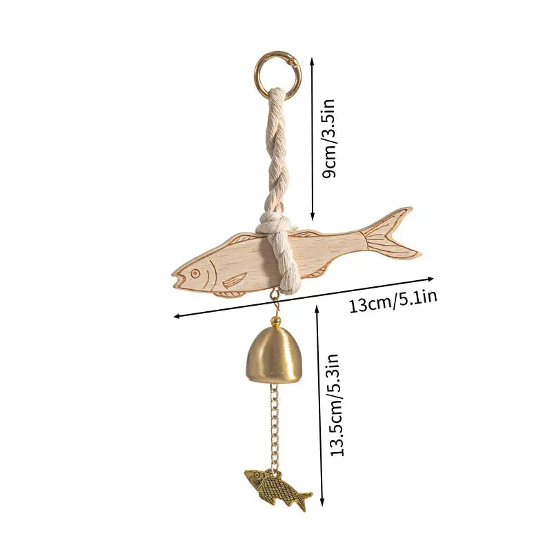 Wooden Door Bell Japanese Wind Chime Door Chime Room Decor Home Front Doorbell Landscape Bell Shopkeeper Remind Bell 풍경 from PriceLows™