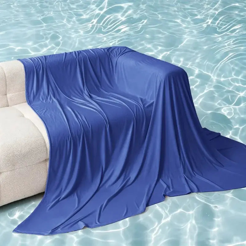 Cotton Bamboo Blanket | Ice Silk Cooling | Lightweight Breathable | Solid Summer Quilt