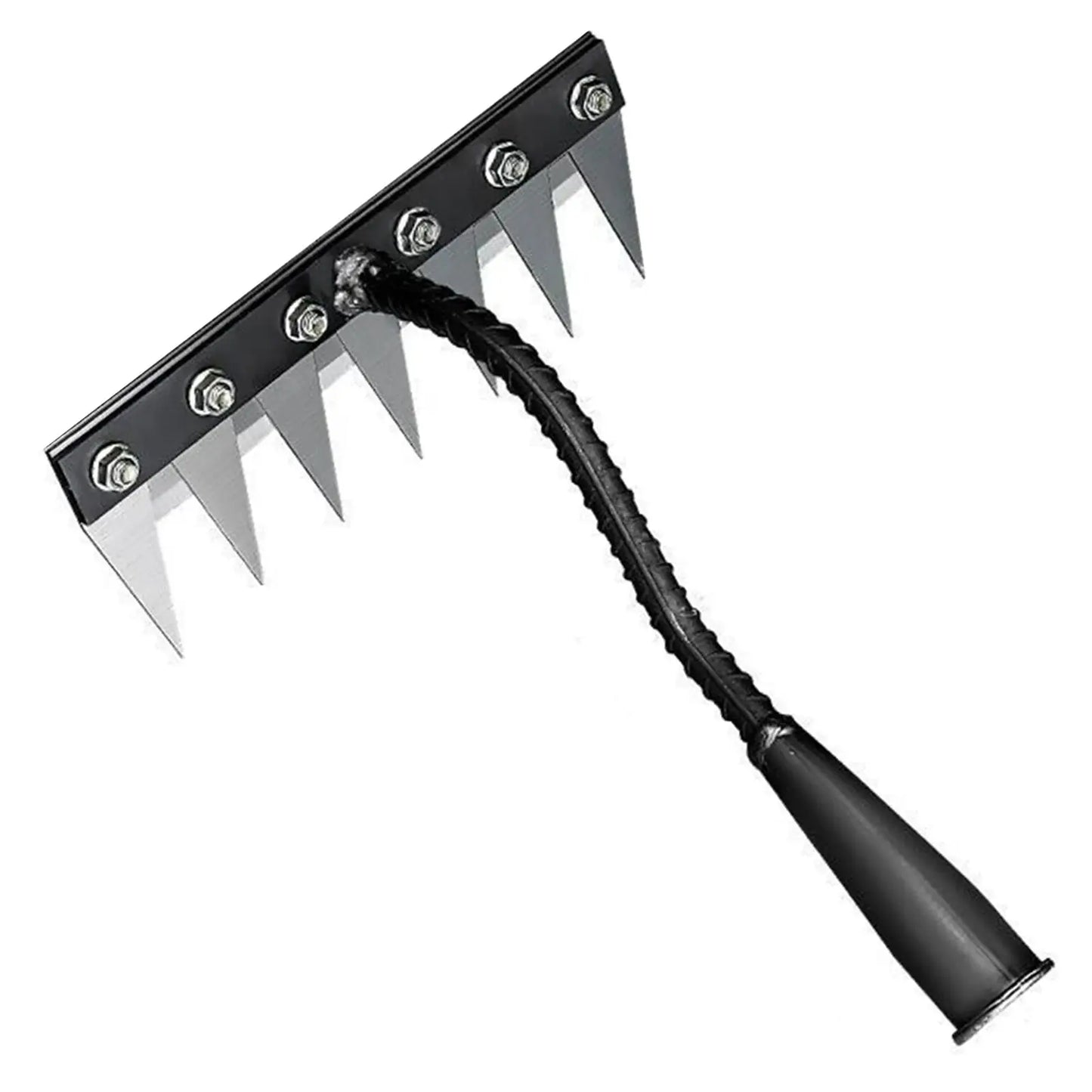 8/7/6/5teeth Garden Weeding Rake Heavy Duty Metal Gardening Hoe Weeding Rake Farm Tool for Gardening Weeding Loosening Soil Rake from PriceLows™