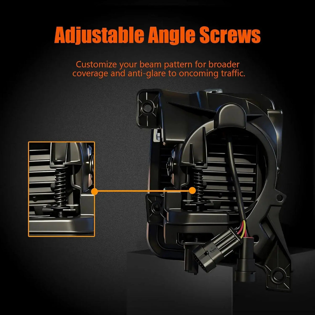 LED Fog Light Assembly | Dot Certified | Black Housing | 2013 2021 Ram 1500