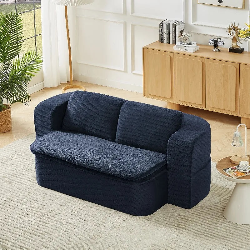 Convertible Sleeper Sofa | Modern Folding Futon | Wood Frame | Width Under 2m