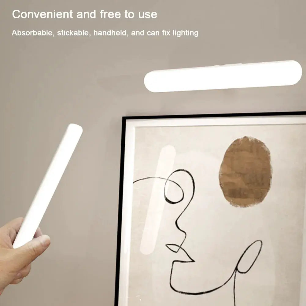 Wireless Mirror Vanity Lights Battery Operated LED Magnetic Cabinet Lights Adjustable Color Brightness & Angle for Home Bathroom from PriceLows™