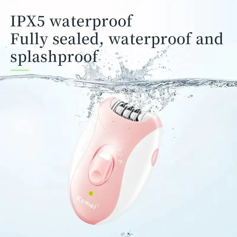 Kemei Rotary Epilator | 60 Min Battery Life | Wet Dry Use | Rechargeable