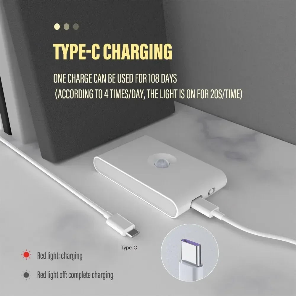 LED Induction Night Light | Wireless USB Charging | Motion Sensor