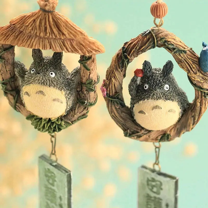 Resin Wind Chime Ornaments Totoro Wind Chime DIY Craft Gifts for Home Garden Decor from PriceLows™