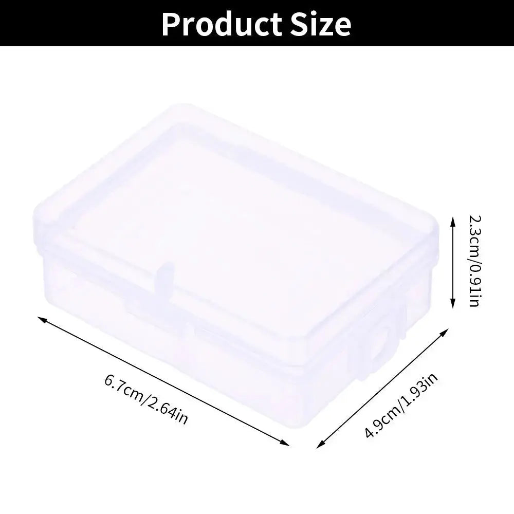 10PCS Mini Boxes Rectangle Plastic Clear Dustproof Storage Case For Small Items Container Jewelry Earrings Beads Packaging Boxs from PriceLows™