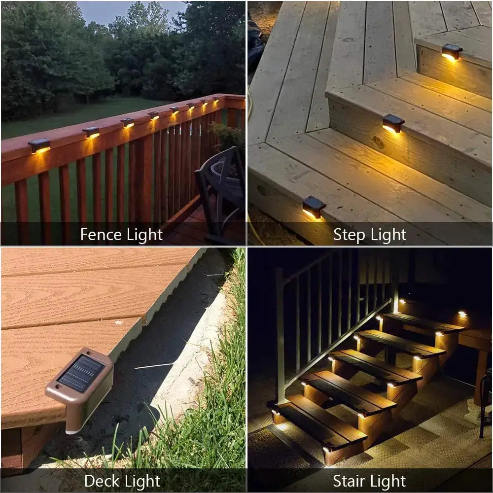16-Pack Outdoor Solar Deck Lamp For Outdoor Stairs, Steps, Fences, Yards, Patios And Paths LED Light (Warm White) from PriceLows™