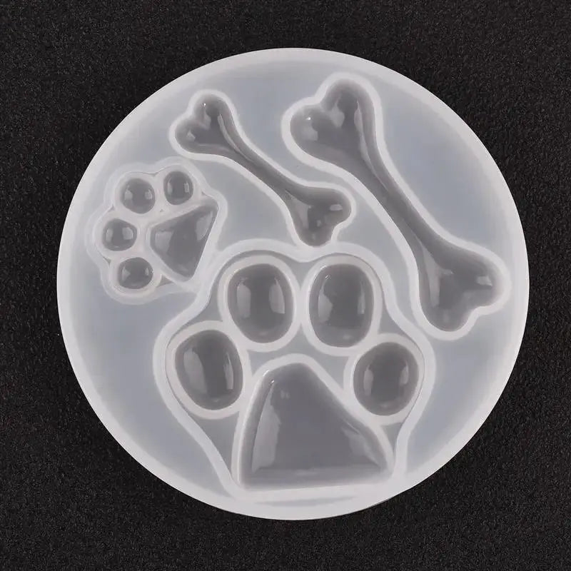 Crystal Epoxy Resin Molds | Heart Cat Claw Cabochon | Silicone Jewelry Pendant