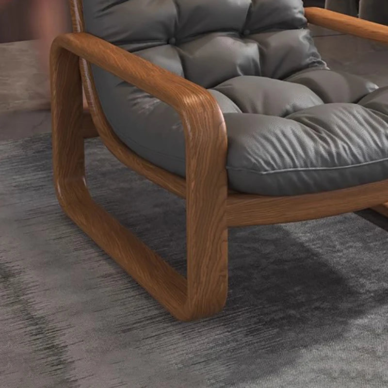 Living Room Sofa | Leather Upholstery | Modern Nordic Style | Single Unit