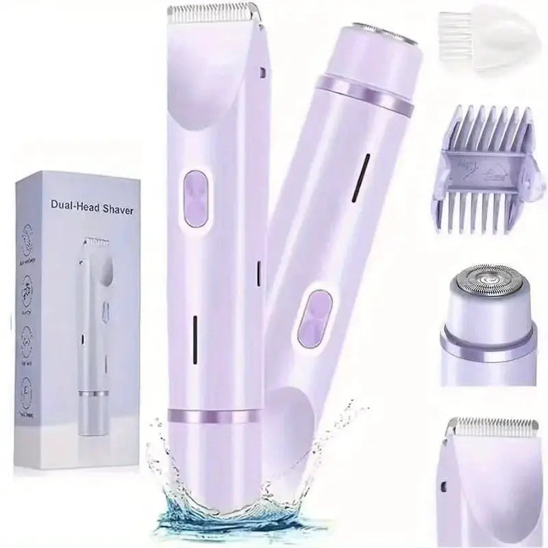 Women's Electric Trimmer | Rechargeable USB Battery | Dual Heads Face And Bikini