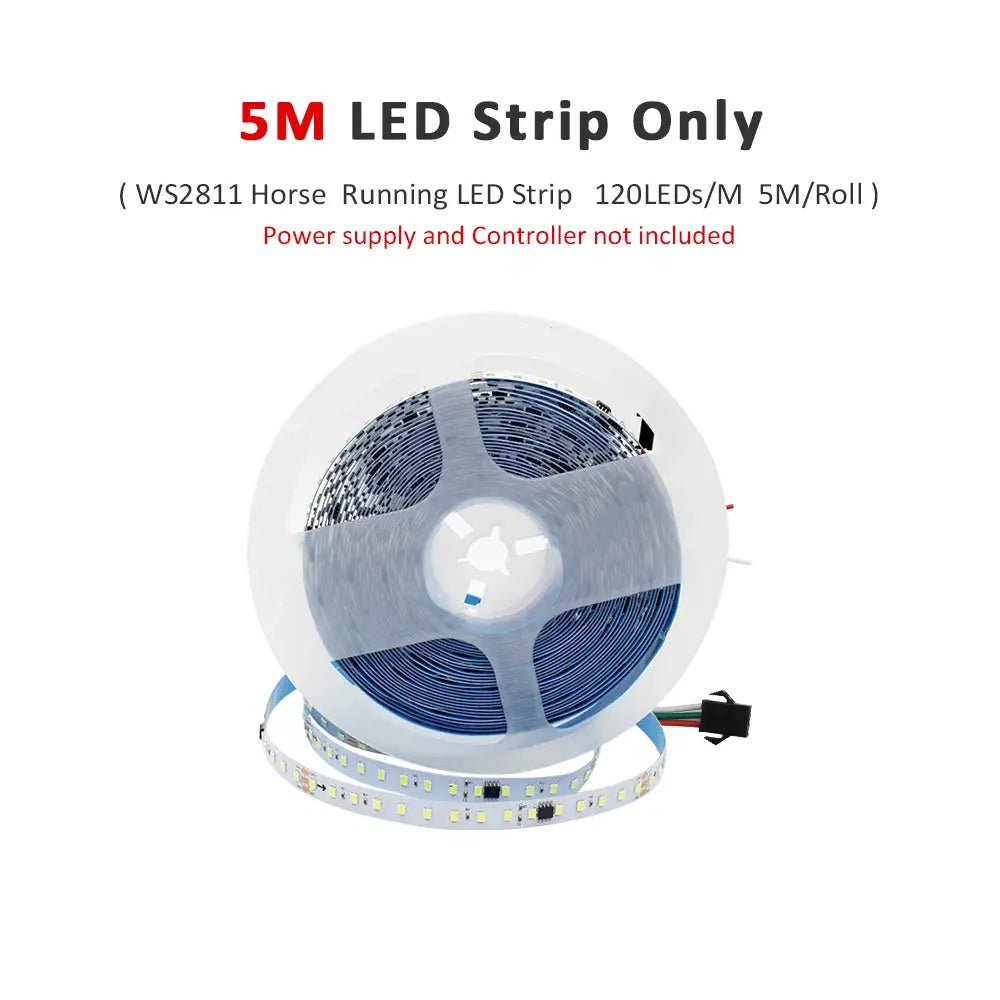 20M 15M 5M 10M Running Water Flowing LED Strip Light DC24 WS2811 SMD2835 Horse Race Pixel Addressable Flexible Linear Lamp Set from PriceLows™