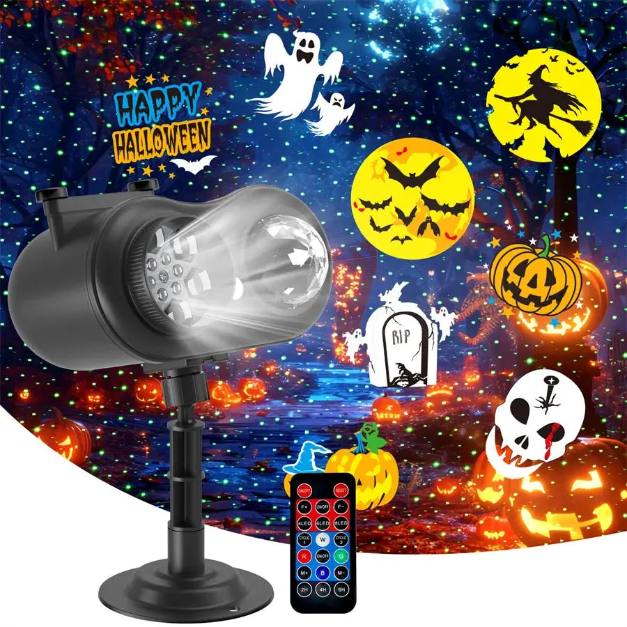 Christmas Laser Projector | 3 In 1 Modes | 80 Slide Patterns | Outdoor Use