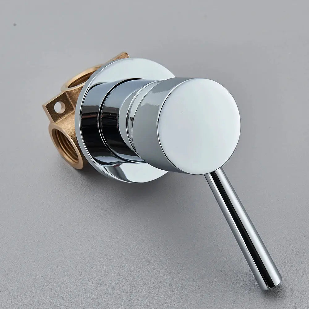 Brass Mixer Tap | Hot Cold Mixer Valve | Shower Diverter Valve | Black Chrome