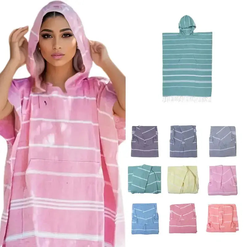 Surf Poncho | Polyester Blend | Quick Dry Changing Towel | One Size Fits All