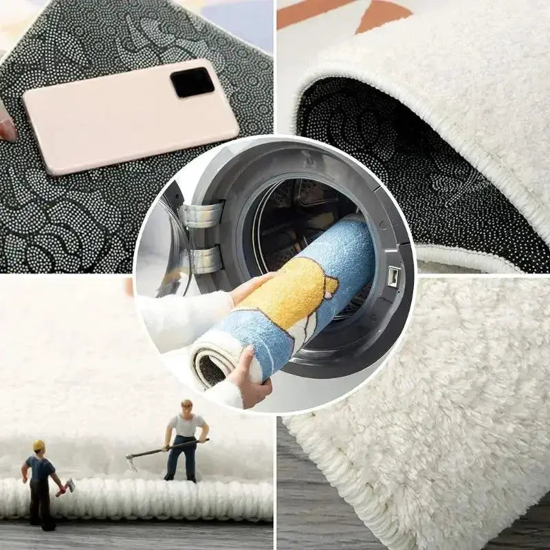 VIKAMA Creative Decorative Rugs Smoking Cigar Floor Mats Cozy Warm Living Room Rugs Bedroom Bedside Rugs Home Decoration from PriceLows™