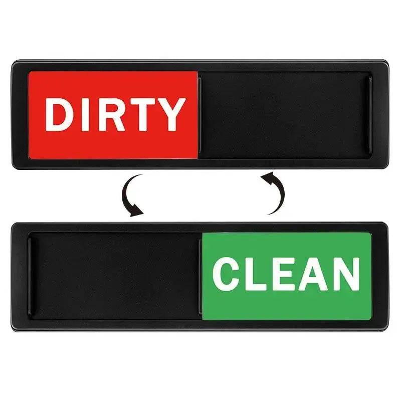 Dishwasher Magnet | Clean Dirty Sign | Fridge Use | 17.7x5.2cm