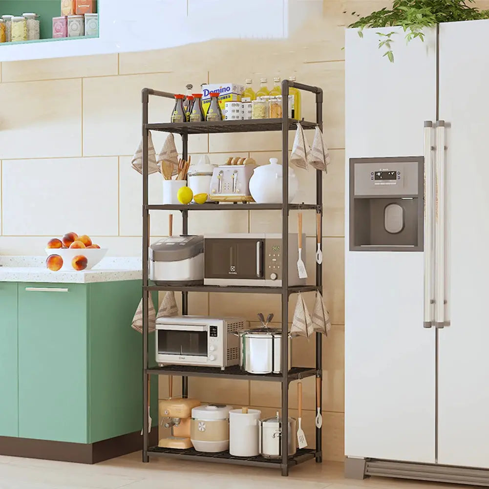 Multi-functional Organizer Storage Rack 5 Tier Storage Shelves Adjustable Storage Rack for Laundry Bathroom Kitchen Office Shelf from PriceLows™