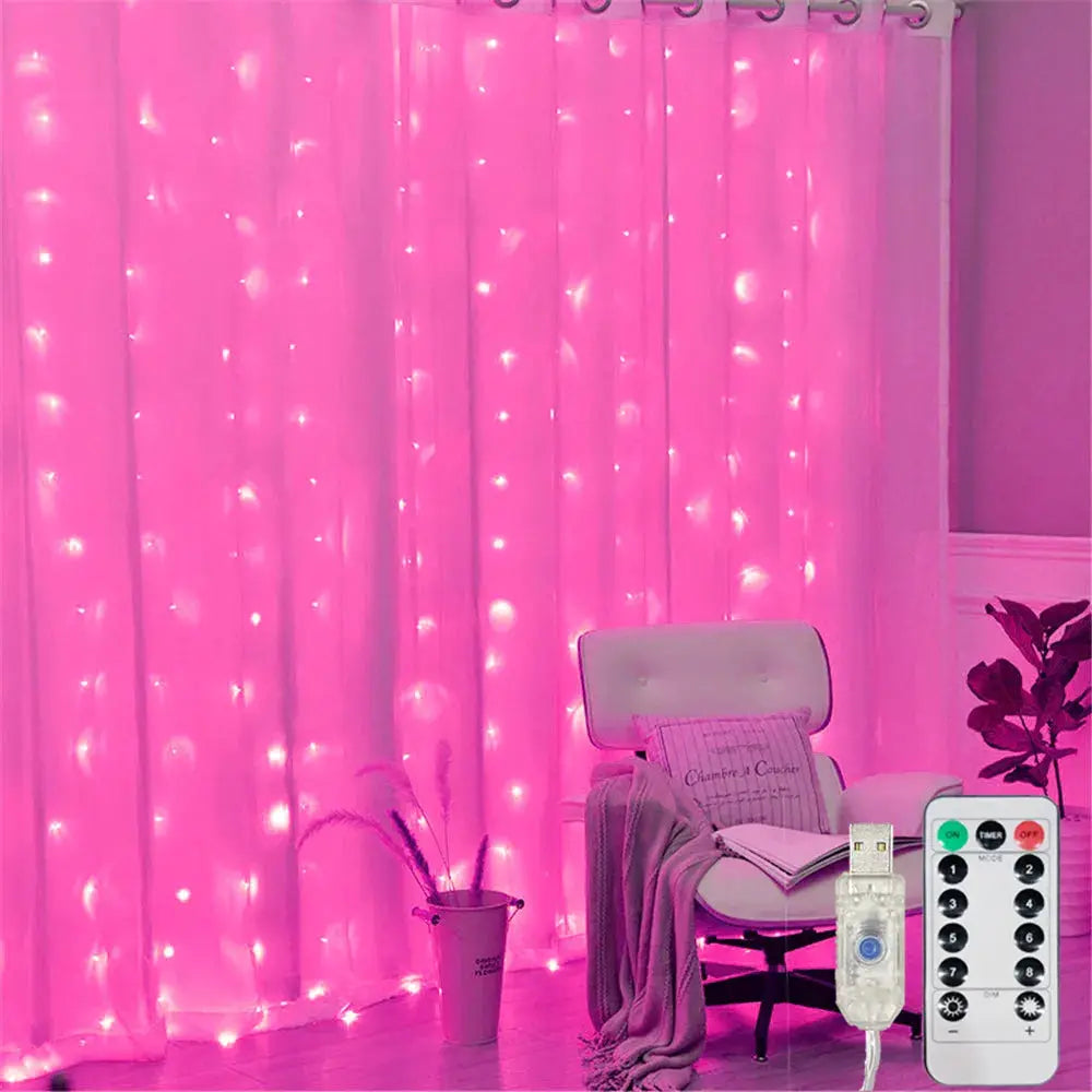 Ramadan Home Decoration 3/6M USB Curtain LED String Lights Fairy Lights EID Mubarak Bedroom Wedding Valentine's Day from PriceLows™