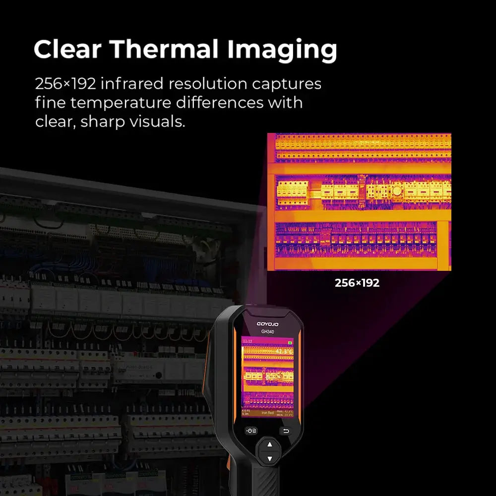 256x192 Handheld Thermal Imager Repair Detector Inspection Tool 25hz Visible Light Dual-Light Fusion Infrared Thermometer Camera from PriceLows™