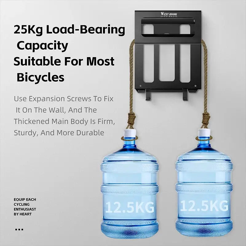 WEST BIKING Multifunctional Wall Bike Rack Durable Bicycle Indoor Parking Stand Maintenance Workstand MTB Road Bike Accessories from PriceLows™
