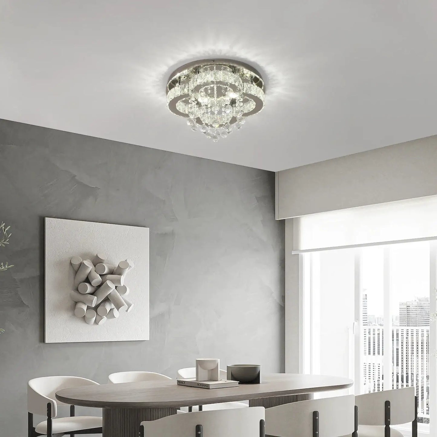 VETRULUS Crystal Chandelier Luxury Pendant Ceiling Lamp Living Room Bedroom Decorative Led Light Lighting Fixture Modern Home from PriceLows™