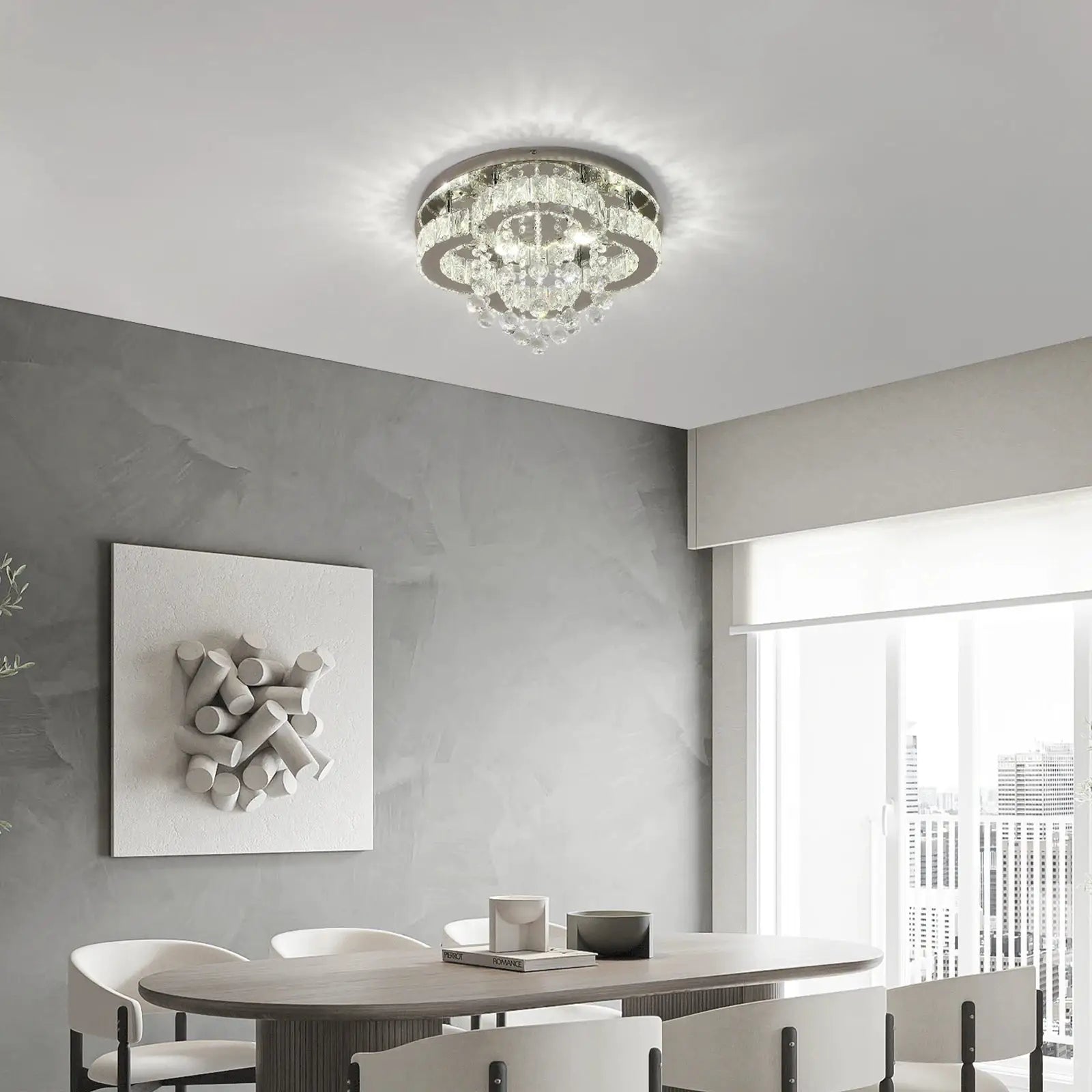 VETRULUS Crystal Chandelier Luxury Pendant Ceiling Lamp Living Room Bedroom Decorative Led Light Lighting Fixture Modern Home from PriceLows™